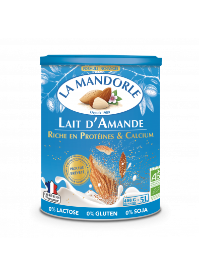 Lait d'Amande Bio - La Mandorle - Sans Lactose - Lait en Poudre Végétal