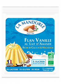 Flan Vanille au lait d'Amande - La Mandorle
